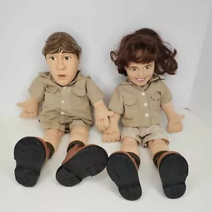 CROCODILE HUNTERS STEVE &TERI IRWIN action figure bambola scatole vocali non funzionante - Foto 1 di 11