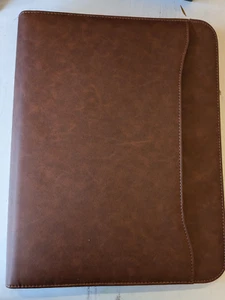 FOREVERMORE PORTFOLIOS BROWN LEATHER-LIKE, NEW IN BOX - Picture 1 of 4