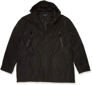 Andrew Marc Men's Milton Hooded Parka Jacket Black X-Large - Picture 1 of 4