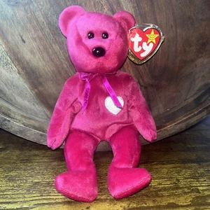 Valentina RARE TY Beanie Baby bear TAG ERRORS 1998/99 w hologram - Picture 1 of 7