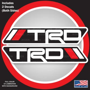 TRD PRO RACING BEDSIDES Decal FITS on TOYOTA SUPRA CAMRY COROLLA - Picture 1 of 7