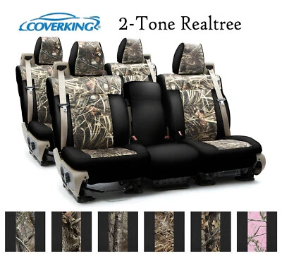 Cubiertas de asiento personalizadas Coverking Neosupreme fila delantera y trasera - 2 tonos Realtree Foto 1 de 4