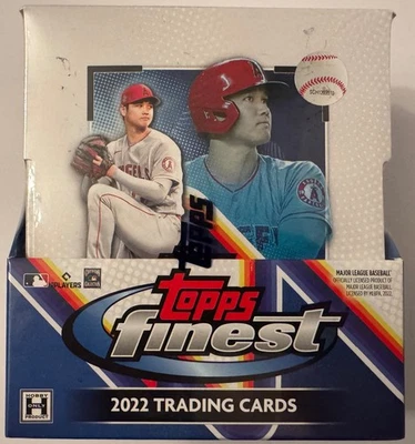 2022 Topps Finest Baseball Sealed Hobby Box 12 Packs of 5 Cards 2 Autos per Box - Image 1 of 4
