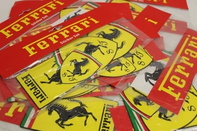 10 pegatinas originales Ferrari Sticker Decals Club Alemania América Enzo - Imagen 1 de 4