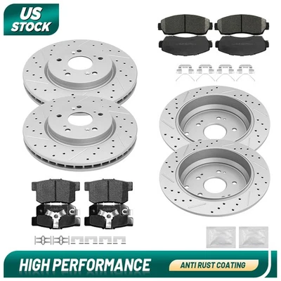 Rotores de disco delanteros traseros + pastillas de freno para Honda Cr-V Acura Rdx 2007-2014 2015 2016 Foto 1 de 4