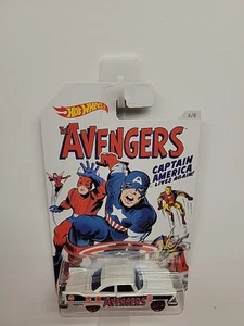 Hot Wheels "The Avengers"  '57 Plymouth Fury Captain America 6/8 NIP Marvel - Picture 1 of 8