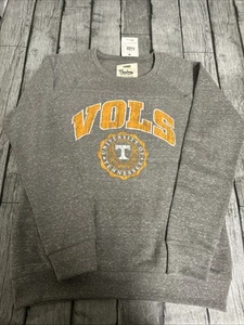 NWT Women’s Pressbox Tennessee Volunteers Crewneck Sweatshirt Large Grey Soft - Picture 1 of 8