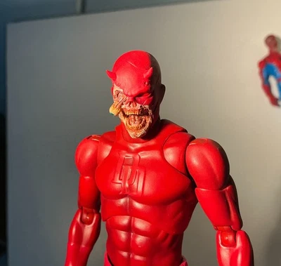 Cabeza dañada pintada 1:12 Zombie Daredevil esculpida para figura de acción de 6" cuerpo juguete Foto 1 de 2