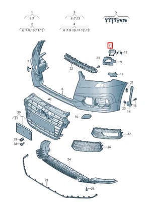 AUDI A1 Coperchio lavafari anteriore Staffa cerniera lato destro Genuine 8XA8075 - Image 1 of 2