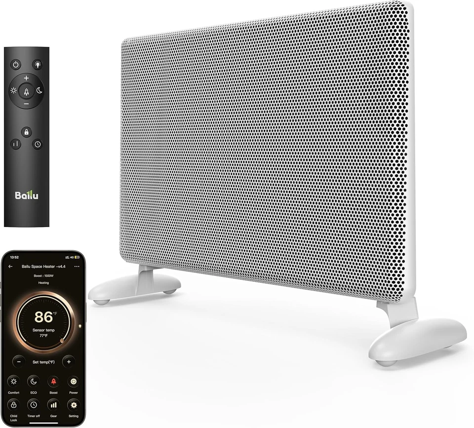 Calentador de Espacio Infrarrojo Mica con Control WiFi y Termostato Programable Foto 1 de 4