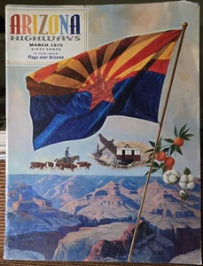 Arizona Highways March 1970 Flag Over Arizona Magazine - Picture 1 of 1