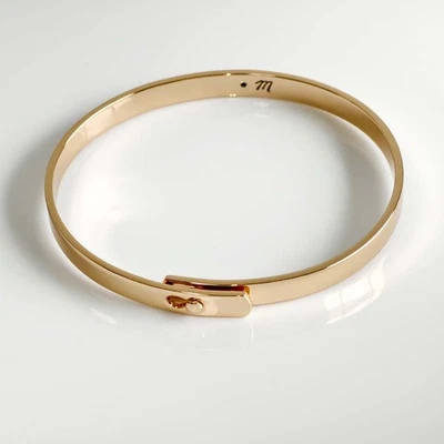 New Madewell Minimalist Oval Bangle Cuff Gift Chic Women Party Vacation Jewelry - Image 1 of 4
