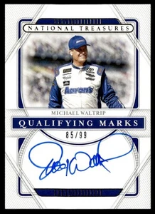 2021 Panini National Treasures Qualifying Marks Auto Michael Waltrip 85/99 - Picture 1 of 2