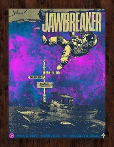 Jawbreaker w/ Lucero May 6th, 2022 Nashville, TN LTD. Concert Poster Art Print - Picture 1 of 1