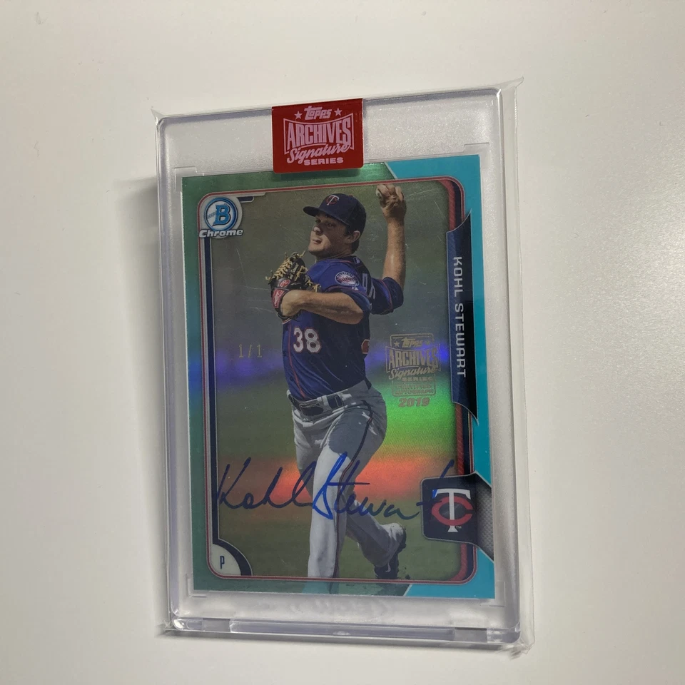 Kohl Stewart 2019 Topps Archives Signature Series Auto 2015 Bowman Chrome 1/1 - Image 1 of 2