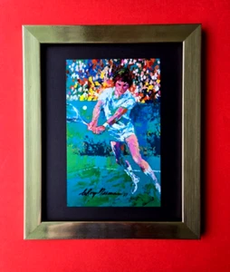 LeRoy Neiman JIMMY CONNORS TENNIS  Signed Pop Art Mounted & Framed  New 10X8 W - Picture 1 of 3
