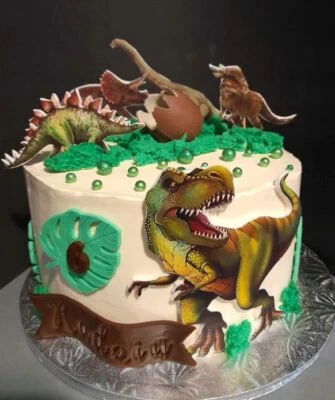 Essbar Dinosaurier Dinozaure Tortenaufleger Esspapier Oblate Torte Tortebild ! - Bild 1 von 4