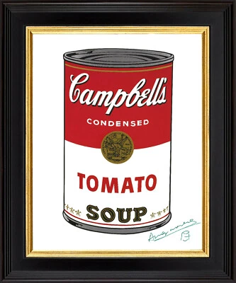 Andy Warhol Original 1984 Signed Campbell's Tomato Soup Can -20"x11.5" Art Print - Image 1 of 4