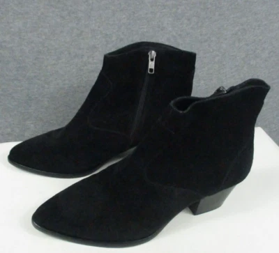 Botas Ash Booties 38 Cuero Negro Mujer Gamuza Cremallera Cierre Usadas en Excelente Condición Foto 1 de 4