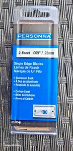 Personna Einschneidige Schaberklingen 0,009 Zoll/0,23 mm 100er Pack 610045 Neu, Versiegelt - Bild 1 von 4