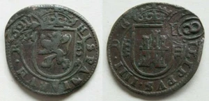 Zaldi2010 - Felipe IV, 8 Maravedis from 1624, Resello 1652. 5.7 grams/27 mm - Picture 1 of 1