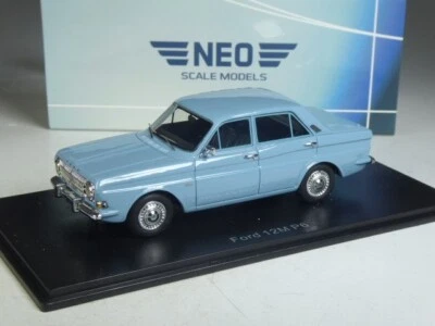 (KI-09-39) Neo Scale Models 44262 Ford 12M P6 blau in 1:43 in OVP - Bild 1 von 2