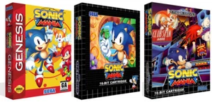 - Sonic Mania Mega Drive Game Box Case + Cover Art Work - No Game - Picture 1 of 3