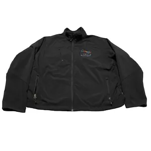 Port Authority Jacket Unisex Size M Google Planet Embroidered Black Zip Pockets - Picture 1 of 11