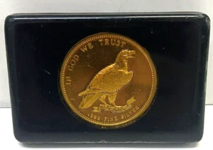 Vintage US .999 Fine Silver Eagle Coin Gürtelschnalle - Bild 1 von 2