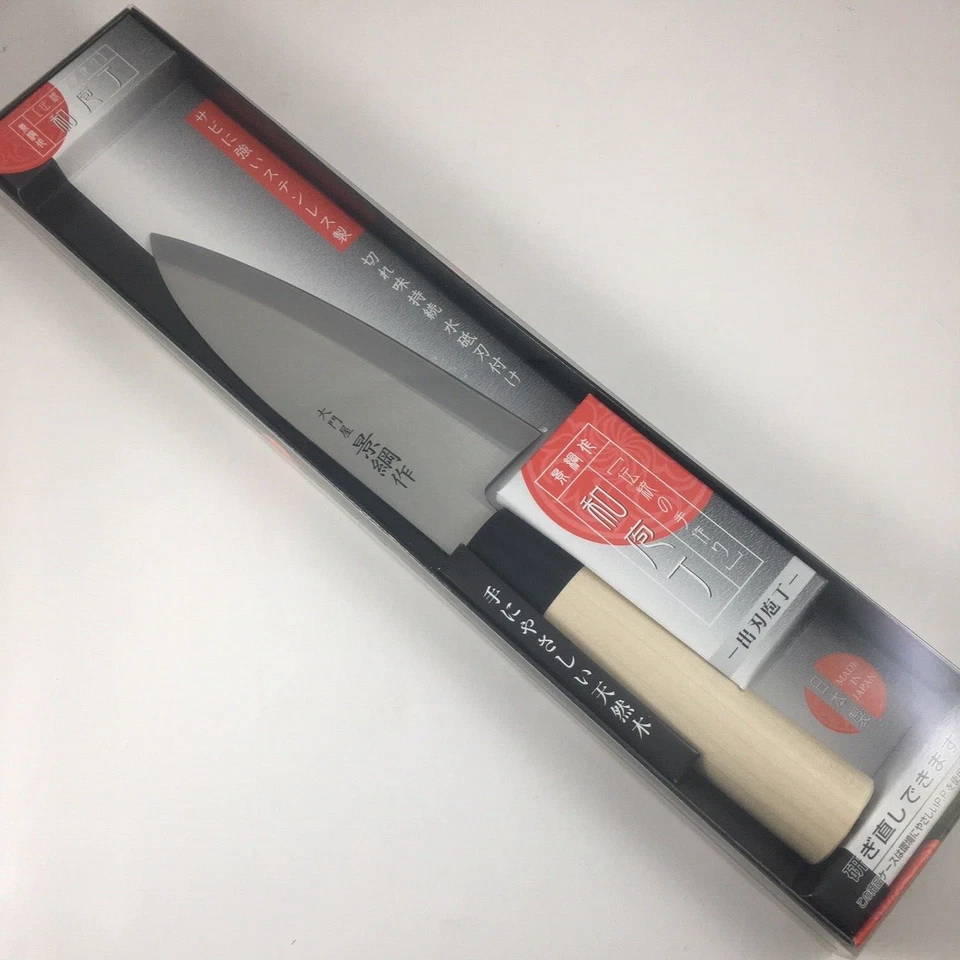 寿屋日本 Kagetsuna Deba 厨房刀 5.5 英寸(150 毫米)刀片日本制造 — 第 1/4 张图片