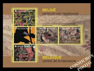 Bloc 5 timbres Belges Centre de la TAPISSERIE Belgique planche 2015 Yoors NEUF - Picture 1 of 1