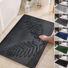 Leaf Patterns Super Absorbent Bath Mat Bathroom Shower Rug Floor Carpet DIY Home