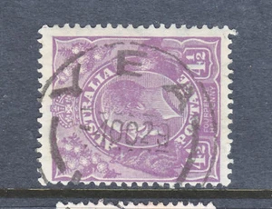 POSTMARK: YEA VIC ON 4 1/4d SM PERF13.5 VIOLET. VERY FINE DATED STAMP. - Picture 1 of 1