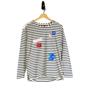 Esprit Graphic Print Long Sleeve T-Shirt w/ Tags, Blue, Size: XL | US 15-16 - Picture 1 of 2