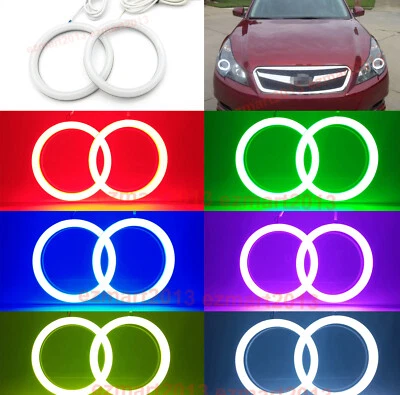 cotton RGB halo ring for Subaru legacy 07-14 headlight angel eye DRL lamp BT app - Image 1 of 4