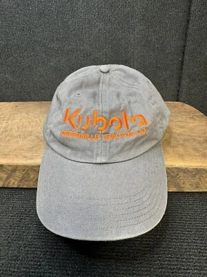 Kubota Cap Hat Greenville Tractor Company R55 Dad Strap Back Men’s Blue Orange - Image 1 of 4