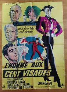 MANN MIT 100 GESICHTERN dorian gray Original Filmplakat 160x120 '60 - Bild 1 von 1