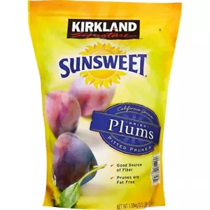 Kirkland Signatures Dried Plums Pitted Prunes, 2 Pack - Picture 1 of 2