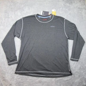Orvis Hemd Herren 2XL grau Forelle Po Logo Langarm meliert Angeln feuchtigkeitsableitend Neu mit Etikett - Bild 1 von 11