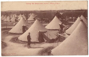 CPA 02 - Camp de SISSONNE (Aisne) - Tentes et Abris - Ed. L. Leclere - Picture 1 of 2