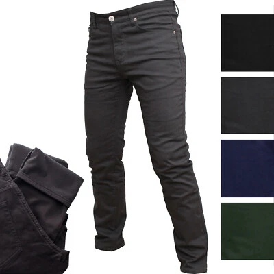 Pantalone Uomo Felpato Mastino Imbottito In Pile Caldo Invernale Elastico Jeans - Immagine 1 di 4