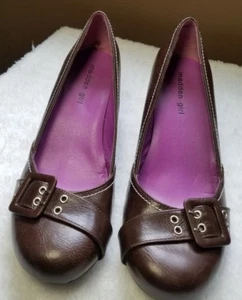 Madden Girl - Layyla - Women's Pump Size 9 1/2 9.5 Spool Heel - Brown - Picture 1 of 10