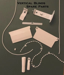 Vertical Blind Spare Parts 89mm - Weights, Chain, Hangers, Cord, Brackets & More - Picture 1 of 34