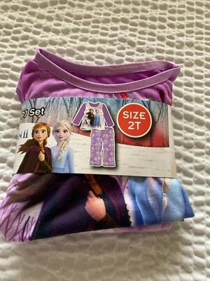 Conjunto de pijama cómodo púrpura Frozen 11 para niñas Disney talla 2 niño pequeño nuevo con etiquetas* Foto 1 de 4