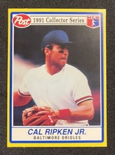 1991 Post Collector Series Cal Ripken Jr #19 Baltimore Orioles HOF NM+