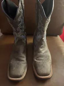 Laredo Mens square toe cowboy boots size 10 EW - Picture 1 of 6