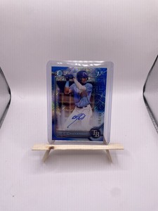 2022 Bowman Chrome 1st Bowman WILLY VASQUEZ BLUE MOJO AUTO 115/150 RAYS