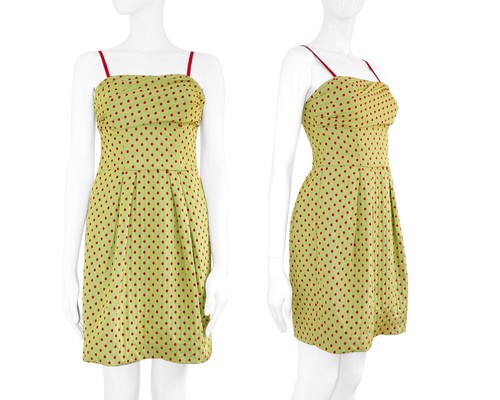 Moschino Cheap and Chic Polka dots mini Dress Y2k Moschino GoGo mini dress