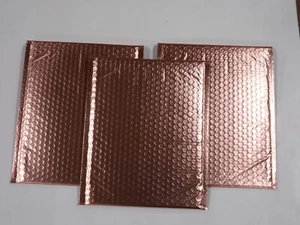 10-100 BUBBLE 8.5x11 Rose Gold METALLIC #2 Mailers Shipping Protective 10 25 50 - Picture 1 of 4
