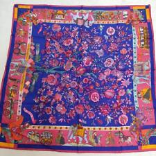 Hermes Elephant Print Silk Scarf 90 - Excellent Condition